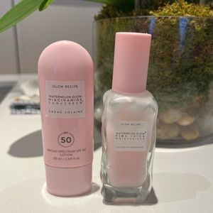 Glow Recipe Watermelon Glow SPF Sunscreen and Moisturizer Bundle